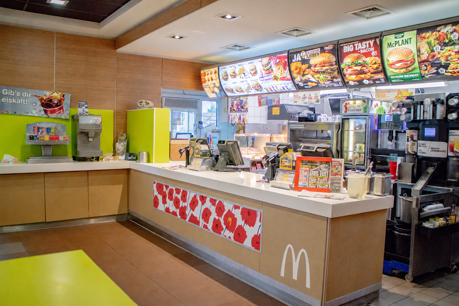 Einblick in das McDonald’s Restaurant Lindenberg